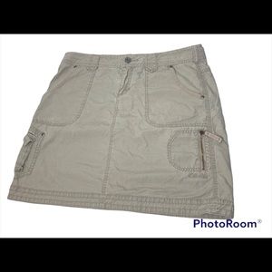 Cabelas Womens Size 12  100% Cotton Khaki Cargo Style Pencil Skirt. 
JA